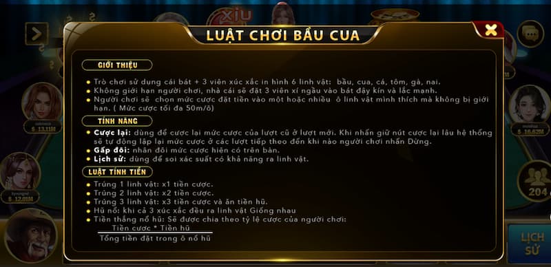 Bầu cua Hit Club: Kinh nghiệm chơi chuyên nghiệp nhất 4 Hướng dẫn cách tham gia chơi Bầu Cua
